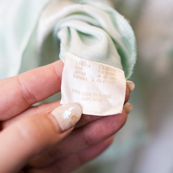 Escada Silver and Blue Blouse - Picture 9 of 14